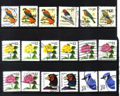 Birds, Flowers Definitives - Used Stamps