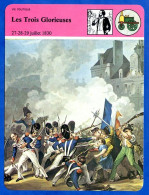 Les Trois Glorieuses 1830  Histoire De France  Vie Politique Fiche Illustrée - Storia