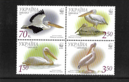 Ukraine 2007 MNH WWF Endangered Species - Great White Pelican Sg 797/800 - Ukraine