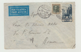 BUSTA SENZA LETTERA -VIA AEREA - ANNULLO DESSIE - AMARA DEL 1937 - AFRICA ORIENTALE ITALIANA - LINGUETTA SUL RETRO TOLTA - Poststempel (Flugzeuge)