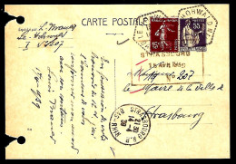 ENTIER POSTAL AVEC COMPLÉMENT DU HOHWALD - 1939 - - Briefe U. Dokumente