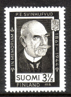 FINNLAND MI-NR. 284 POSTFRISCH(MINT) SVINHUFVUD STAATSPRÄSIDENT - Unused Stamps