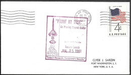 US Space Cover 1961. Missile Test Bomarc Launch. Eglin AFB - USA