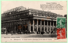 82. BORDEAUX - LE GRAND THÉATRE MUNICIPAL VU DES ALLÉES DE TOURNY (33) (TRAMWAY) - Bordeaux
