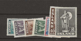 1939 MNH Iceland Mi 208-14  Postfris** - Neufs