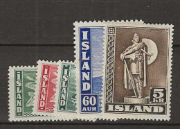 1943 MNH Iceland Mi 226-30  Postfris** - Unused Stamps