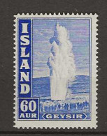 1943 MNH Iceland Mi 229-A Perf 14  Postfris** - Unused Stamps