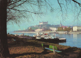 BRATISLAVA, CASTLE, ARCHITECTURE, SHIP, PORT, TOWER, CHURCH, SLOVAKIA, POSTCARD - Slovakia