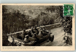 13908231 - Ein Saurer-Autocar In Den Franz. Alpen  AK - Voitures De Tourisme