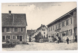 Gruss Aus UNTERSTAMMHEIM Mit Gasthaus Adler 1911 - Andere & Zonder Classificatie