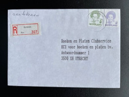 NETHERLANDS 1995 REGISTERED LETTER BUNNIK TO UTRECHT 17-07-1995 NEDERLAND AANGETEKEND - Lettres & Documents