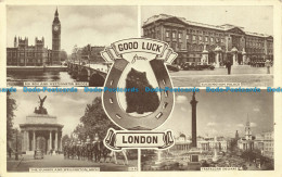 R649435 Good Luck From London. Trafalgar Square. Multi View - Sonstige & Ohne Zuordnung