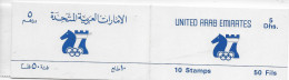 Chess  United Arab Emirates UAE ; Stampbooklet Wit Serie Of 10 + FDC Cancel; - United Arab Emirates (General)