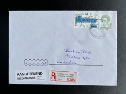 NETHERLANDS 1996 REGISTERED LETTER CAPELLE AAN DEN IJSSEL PICASSO PASSAGE TO AMSTERDAM NEDERLAND AANGETEKEND - Cartas & Documentos