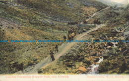 R649461 Coaches Descending Honister Pass Near Keswick. Abraham Series. No. 313 - World