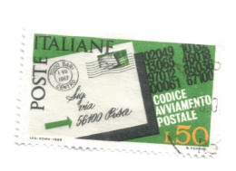 (REPUBBLICA ITALIANA) 1968, CODICE DI AVVIAMENTO POSTALE - Francobollo Usato - 1961-70: Usati