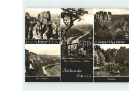 71965864 Bastei Saechsische Schweiz Basteibruecke Gansfelsen Burg Neurathen Amse - Rathen
