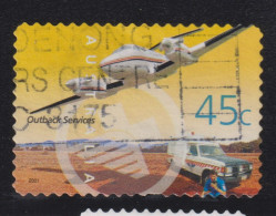 2001 Ungarn ⵙ Mi:AU 2053, Sn:AU 1966, Yt:AU 1953, Sg:AU 2112, Royal Flying Doctor Service, Aircraft And Ambulance - Gebruikt