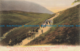 R649474 Scene. Coaches Ascending Dunmail Raise Between Ambleside And Keswick. Ab - World