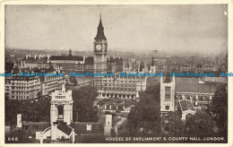 R648407 London. Houses Of Parliament And County Hall. 1952 - Autres & Non Classés