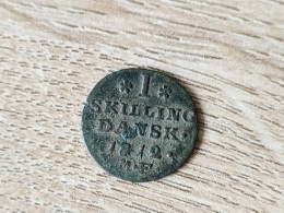Denmark Dansk 1 Skilling 1812 - Dinamarca