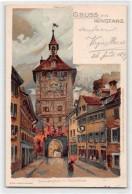 39109731 - Konstanz, Kuenstlerkarte. Schnetztor Husshaus Gelaufen. Marke Entfernt. Leichter Stempeldurchdruck, Sonst Gu - Konstanz