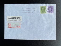 NETHERLANDS 1993 REGISTERED LETTER DELFT PAPSOUWSELAAN TO VIANEN 28-04-1993 NEDERLAND AANGETEKEND - Cartas & Documentos