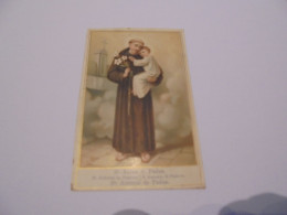 S Anton Padua Antoine De Padoue Image Pieuse Religieuse Holly Card Religion Saint Santini Sainte Sancte Sancta Santa - Andachtsbilder