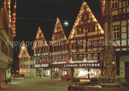 71964958 Bad Urach Rathaus-Apotheke, Beleuchtung  Marktbrunnen Bad Urach - Bad Urach