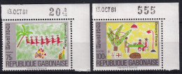 MiNr. 811 - 812 Gabun 1981, 10. Dez. Weihnachten - Postfrisch/**/MNH - Gabon (1960-...)