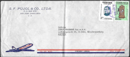 Costa Rica Cover To Austria 1979. Telephone Stamp - Costa Rica
