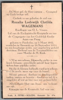 Bidprentje Poederlee - Wagemans Rozalia Lodewijk Clotilda (1942-1954) Scheurtje - Imágenes Religiosas