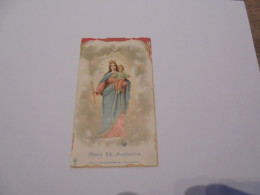 Maria SS Auziliatrice Marie Pieuse Religieuse Holly Card Religion Saint Santini Sainte Sancte Sancta Santa - Images Religieuses