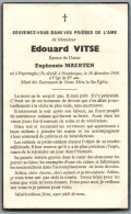 Bidprentje Poperinge - Vitse Edouard (xxxx-1950) - Devotion Images