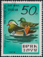 1979 Korea (Nord-) ⵙ Mi:KP 1910, Sn:KP 1869, Yt:KP PA12, Sg:KP 1906, Mandarin Duck (Aix Galericulata) - Corea Del Norte