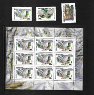 Russia 1990 MNH Owls Sg 6117/9 & Sheetlet Sg 6117 - Nuovi