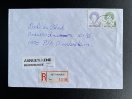 NETHERLANDS 1995 REGISTERED LETTER HEYTHUYSEN TO AMSTERDAM 23-10-1995 NEDERLAND AANGETEKEND - Storia Postale