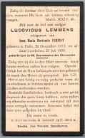 Bidprentje Pulle - Lemmens Ludovicus (1872-1950) - Imágenes Religiosas
