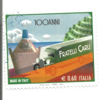 (REPUBBLICA ITALIANA) 2011, FRATELLI CARLI - Serie Di 1 Francobollo Usato - 2011-20: Oblitérés