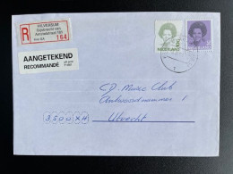 NETHERLANDS 1994 REGISTERED LETTER HILVERSUM GIJSBRECHT VAN AMSTELSTRAAT 161 TO UTRECHT NEDERLAND AANGETEKEND - Covers & Documents