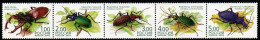 Russland Russia 2003 - Mi.Nr. 1100 - 1104 - Postfrisch MNH - Insekten Insects Käfer Beetles - Beetles