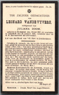 Bidprentje Rumbeke - Vandevyvere Leonard (1865-1931) - Andachtsbilder