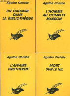 Lot De 4 Livres D'Agatha Christie : Un Cadavre Dans La Bibliothèque + L'homme Au Complet Marron + Mort Sur Le Nil + L'af - Andere & Zonder Classificatie