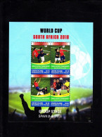 St Vincent (Union Is) - 2010 - World Cup South Africa Spain 2x1 Chile - Mi 538/41 - 2010 – Afrique Du Sud