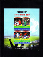 St Vincent (Union Is) - 2010 - World Cup South Africa Spain 2x0 Honduras - Yv Mi534/37 - 2010 – South Africa