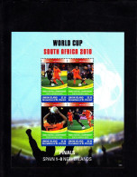 St Vincent (Union Is) - 2010 - World Cup South Africa Spain 1x0 Netherlands - Mi 542/45 - 2010 – Afrique Du Sud