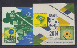 St Vincent (Mustique) - 2014 - Word Cup Congratulation Germany - Mi: 42/44 + Bl 71 - 2014 – Brazil