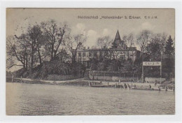 39041431 - Heideschloss Hohenbinde Bei Erkner. C.V.J.M Gelaufen 1925. Rueckseitiger Stempel: 4. Deutsches Jung-C.-Lager - Wilmersdorf