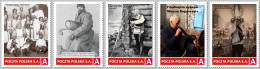 Set Of Personalized Stamps With Belarusian Bagpipers. Cornemuse, Biniou, Dudelsack, Gaita, Duda, Bagpip. Belarus/Poland. - Andere-Europa