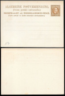 Netherlands Indies 7 1/2c Postal Stationery Card 1890s Unused. Indonesia - Niederländisch-Indien